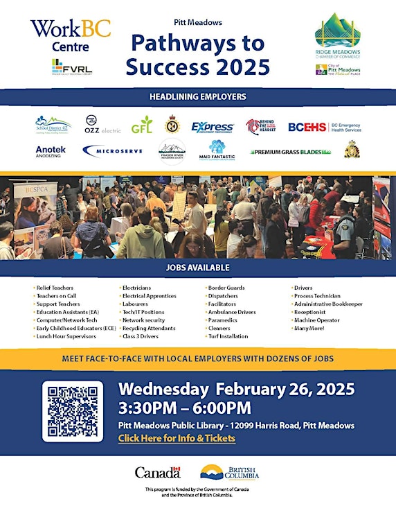 Pathways to Success 2025: Pitt Meadows @ Pitt Meadows Public Library