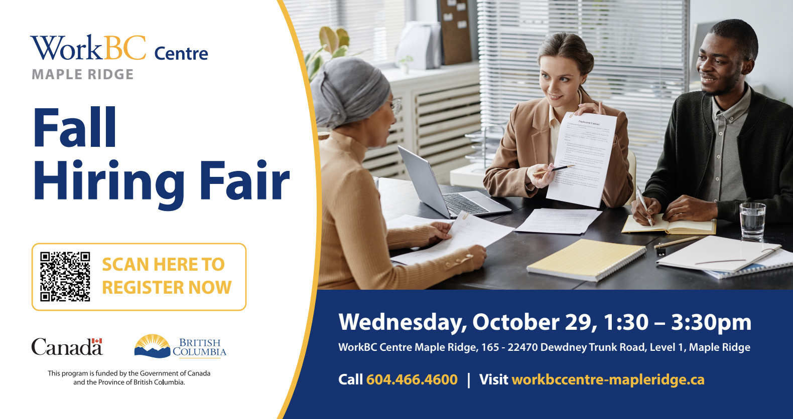 WorkBC Fall Hiring Fair @ WorkBC Maple Ridge